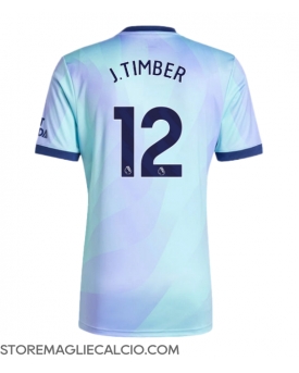 Arsenal Jurrien Timber #12 Maglia Gara Terza Repliche 2024-25